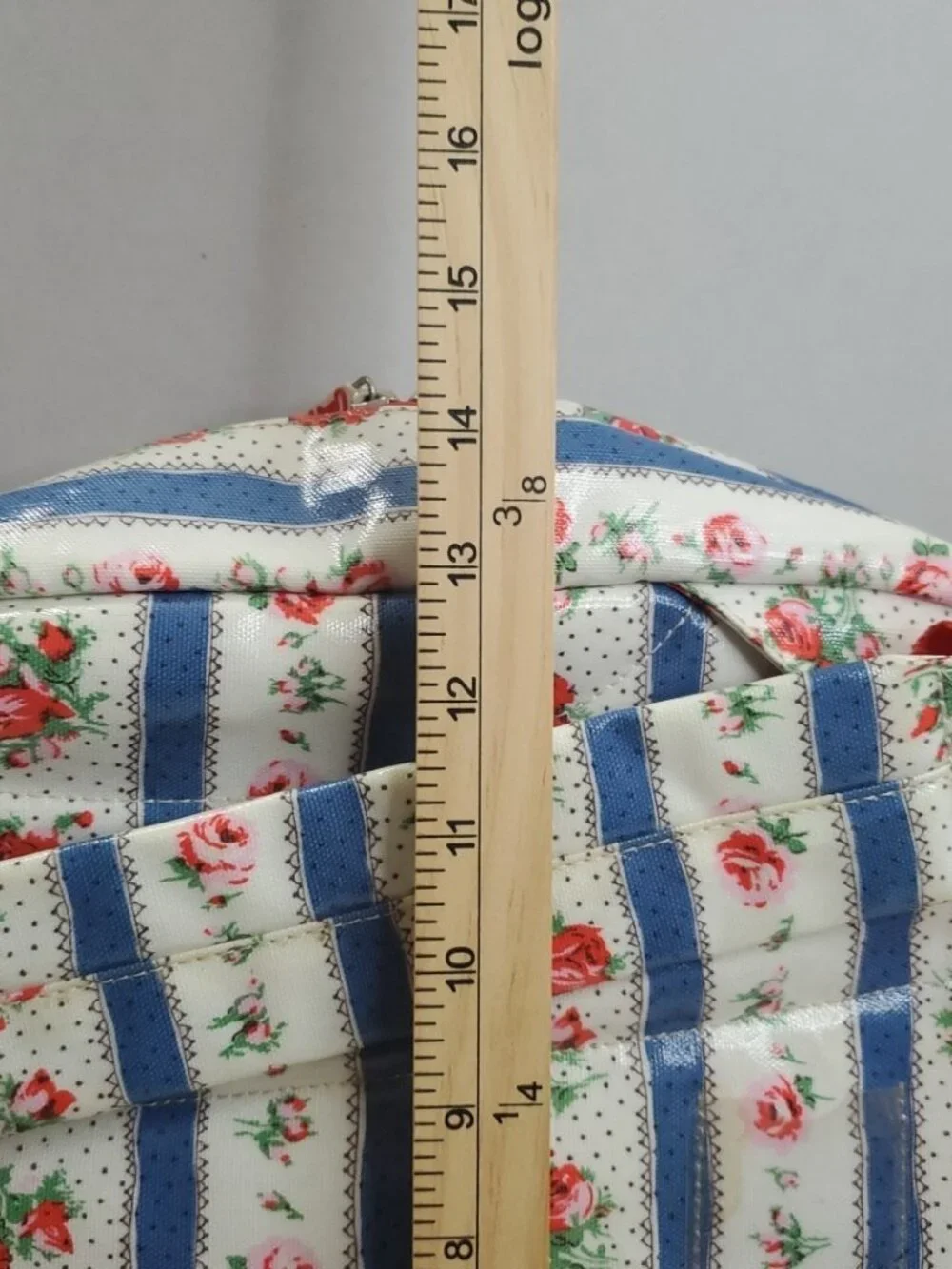 Cath Kidston White Pink Floral Rucksack Oil Cloth 15 Inches Backpack London
